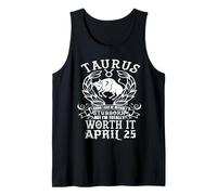 Tauro Zodiaco Abril 25 Astrología Horóscopo Fiesta de Cumpleaños Camiseta sin Mangas