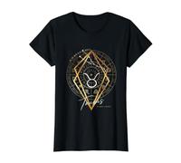 Tauro Zodiaco Horóscopo Astrología Signo del Zodiaco Camiseta gráfica económica, Mujer, Negro, L