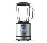 Taurus 1600 - Batidora de vaso, 1600 W, jarra cristal, 1.75 L, cuchillas de 6 filos, 5 velocidades + pulse, pica hielo, acero inoxidable, selector iluminado, inox