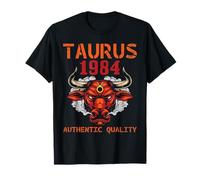 Taurus 1984 Calidad Auténtica 41 Años Feliz Mi Cumpleaños Camiseta