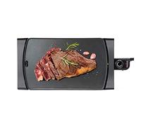 Taurus 237724 Steakmax 2600W-Plancha de Asar, Grill, Placa XXL 49x27 cm, Aceite, Cocina Sana, PFOA Free, 3 Capas antiadherentes, Recoge-Grasas, cocción 100% Uniforme, asa Toque frío, Negro