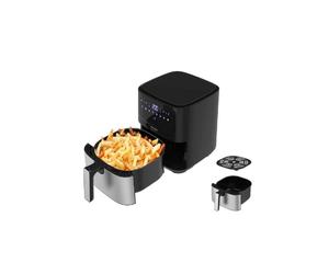 Taurus - AF1450XD Sencillo 5 L Independiente 1450 W Freidora de aire caliente Negro, Acero inoxidable