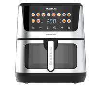 Taurus - Freidora aire Air Fry Digital 360 XL | 2100W | 8L | 12 programas | Pantalla táctil | Doble resistencia | Interior metálico | Precalentado | Libre de BPA y PFOA | Recetario online