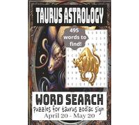 Taurus Astrology Word Search: Word Search Puzzles for Taurus Zodiac Sign April 20 - May 20