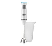 Taurus Bapi 1000 Rocket Inox - Batidora de mano. Bate y pica. 1000W. Incluye vaso medidor. Anti Salpicaduras. 20 velocidades. Función Turbo. Agarre soft-touch. Inox.