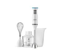 Taurus Bapi 1000 Rocket Plus Inox - Batidora de mano. Bate y pica. 1000W. Accesorios: vaso medidor, jarra-picadora y emulsionador. Anti Salpicaduras. 20 velocidades y Turbo. Soft-touch. Inox