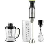 Taurus BAPI 1500 Premium XL Plus - Batidora de Mano sin BPA| Varilla Extralarga| 20 Velocidades + Turbo| 1500W| Cuchillas Acero INOX 4 filos| Incluye Set Completo de Accesorios apto para Lavavajillas