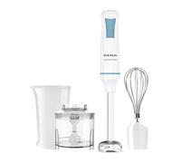 Taurus - Batidora de Mano Robot 1000 Plus INOX, 2 velocidades + Turbo, Cuchillas INOX, Campana Antisalpicaduras, Ergonómica, Libre de BPA, Apta Lavavajillas, con Accesorios