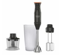 Taurus - Batidora de Mano BAPI Rocket Complet, 1200W, 20 Velocidades Ajustables + Turbo, 2 Cuchillas Acero Inoxidable, Vaso Medidor 500 ml, Jarra Picadora 350 ml, Lavavajillas, Soft-Touch