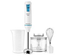 Taurus - Batidora de mano Robot 500 Plus Inox | Picadora eléctrica 500W de potencia | Cuchilla de acero inoxidable | Sistema anti salpicaduras | Turbo Rotation System | Ergonómico | Incluye accesorios