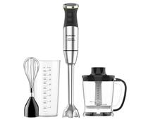 Taurus - Batidora de Mano XXL 1500W | 20 velocidades + TURBO| Cuchillas Inox| Campana Antisalpicaduras| Ergonómica| Libre BPA| Apta Lavavajillas| Pica Hielo | 3 Accesorios
