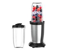 TAURUS Batidora de Vaso 1000W para Smoothies con Vaso Portátil de 500 ml | 6 cuchillas de acero inoxidable, pica hielo y fruta congelada, control por pulsaciones, vaso de 500 ml con tapas y sin BPA