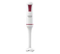 Taurus - Batidora mano Robot 750 | 750W | 2 Velocidades +Turbo | Cuchillas Inox | Compacta | Ergonómica | Fácil Montaje | Campana anti salpicaduras | Libre BPA | Apto lavavajillas | Blanco/Rojo