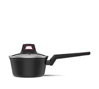 Taurus Best Moments Cazo 18 - Cazo de aluminio forjado. 18 cm diámetro. mango ergonómico. apto para todo tipo de fuegos. recubrimiento antiadherente. apto para lavavajillas. libre PFOA. negro