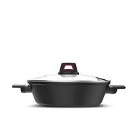 Taurus Best Moments Cazuela Baja 28 - Cazuela baja aluminio forjado. 28 cm diámetro. mango ergonómico. para todo tipo de fuegos. recubrimiento antiadherente. apta para lavavajillas. libre PFOA. negro