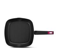 Taurus Best Moments Grill - Grill de aluminio forjado. 28x28 cm. mango ergonómico. para todo tipo de fuegos. recubrimiento antiadherente. apta para lavavajillas. libre PFOA. negro