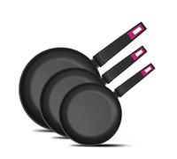 Taurus Best Moments Set Sartenes 18+22+26 - Set sartenes aluminio forjado. 18+22+26 cm. mango ergonómico. para todos los fuegos. recubrimiento antiadherente. apta para lavavajillas