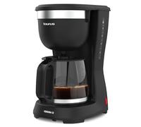 Taurus - Cafetera de Goteo Verona 12 | 680W | 1250 ml | Intense Flavour Tech | Placa Calefactora | Filtro Permanente Lavable | Jarra Cristal Antigoteo | Diseño Compacto Negro Mate | BPA Free