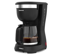 Taurus - Cafetera de Goteo Verona 12, 680W, Coffee, Capacidad 1,25L, 12 Tazas, Cafetera con Filtro Permanente Lavable, Boquilla Antigoteo, Sin BPA, Autoapagado, Compacto, Negro