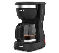Taurus - Cafetera de Goteo Verona 6 | 600W | 600ml | Intense Flavour Tech | Placa Calefactora | Filtro Permanente Lavable | Jarra Cristal Antigoteo | Diseño Compacto Negro Mate | BPA Free