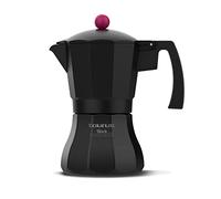 Taurus - Cafetera italiana 12 tazas | Apta para vitro, eléctrica, gas | Base y filtro de aluminio | Mango ergonómico | Válvula seguridad | Cierre de silicona | 600mL | Fácil uso | Inox