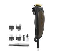 Taurus - Cortapelos Eléctrico Profesional Mithos Avant 6W | 4 Peines Guía | Cuchillas Titanio | 10 Alturas Corte | Motor AC 3000 rpm | Palanca Ajuste | Uso con Cable | Accesorios Limpieza | Gris