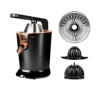 Taurus Easy Press 600 - Exprimidor eléctrico de palanca. 600W. Motor AC. 2 conos para todos los cítricos. Filtro de acero inoxidable. Fácil limpieza. Desmontable. 650 ml.