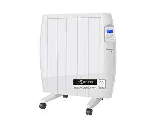 Taurus - Emisor Térmico WIFI Malbork Connect 900W | 3 Modos + Temperatura Ajustable | Ruedas + Soporte | Radiador Eléctrico APP Alexa Google Home | Apto Baños IP24 | Pantalla LCD | 10m2 | 58x53.5x8