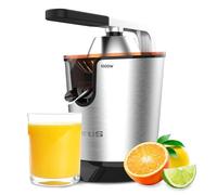 Taurus - Exprimidor Naranjas Easy Press Legend 1000W INOX, Filtro + 2 Conos, Regulador Pulpa Electrico, Vertido Continuo con Palanca, Antigoteo, Desmontable, Fácil Limpieza, Sin BPA