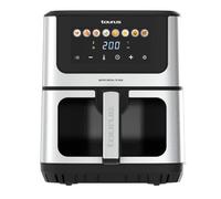 Taurus - Freidora aire Air Fry Digital 7S View | 1600W | 6,5L | 8 Programas | Pantalla táctil | Avisador Acústico | Cocción Uniforme | Libre BPA y PFOA | Asa toque frío | Recetario online