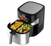 Taurus - Freidora sin aceite Air Fryer Digital 7S Wall HD, 6,5L, 8 programas, Cocción uniforme, Pantalla HD, Accesorio wall, Temperatura ajustable, Libre BPA y PFOA, Mango frío al tacto.