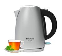Taurus Hervidor de Agua Eléctrico Selene, 2200W, 1.7L, Ebullición Rápida, Sin BPA, Base 360º, Acero Inoxidable y Cristal, Sistemas de Seguridad, Resistencia Oculta, Filtro Extraíble, Cable 0,7 m