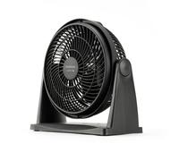 Taurus Ice Brise Mini - Mini ventilador de sobremesa, 25 cm de diámetro, 2 velocidades, 3 aspas, inclinable, apto para colgar en pared, silencioso, potente, 28x13x28 cm, Negro