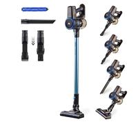 Taurus Ideal Lithium - Aspirador escoba y aspirador de mano, baterías de litio extraíbles, 22.2v, cepillo motorizado, depósito 650 ml, Filtro HEPA, 2 velocidades, azul