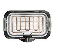 Taurus Maxim`s III - Barbacoa eléctrica, parrilla ajustable 2 alturas, sin patas, resistencia y bandeja de agua extraíbles, interior y exterior, temperatura regulable, interruptor de seguridad, 2000 W, Negro, A