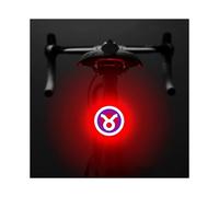 (Taurus, Multicolor) 3664 Creative Bicycle Tail Light IPX2 Waterproof Small Bike LED Light Support USB Charging