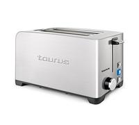 Taurus Mytoast Duplo Legend Tostador, 1400 W, Acero Inoxidable, 2 Ranuras, Gris