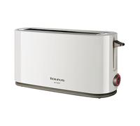 Taurus Mytoast - Tostadora de pan de una ranura larga y extra ancha 1000W. Función cancelar, recalentar y descongelar. 7 niveles de tostado. Sistema Auto-Centrado. Bandeja recogemigas.