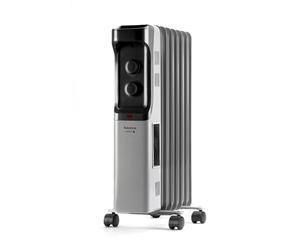 Taurus New Dakar 1500 Radiador de Aceite 1500W, 7 Elementos, Termostato | 3 intensidades de calor, protector térmico, recogecables; hasta 15 m²