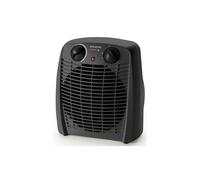 Taurus - Calefactor New Gobi | 2000W | 2 niveles de calor | Función ventilador | Termostato regulable | Protección térmica | Piloto luminoso | Asa de transporte | Negro