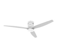 Taurus - Polar 3B PURE Ventilador de Techo con Mando a Distancia 30 W Madera Natural Blanco Ultra silencioso 3 Aspas 132 de Diámetro Función Verano-Invierno Temporizador LED