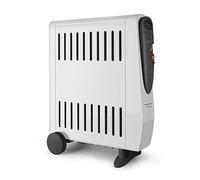 Taurus - Radiador de aceite. 2500W. 3 niveles de potencia. Doble efecto: radiación y convección. Termostato. Humidificador integrado. Ruedas y asa de transporte. Recogecables. Gris