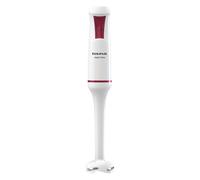 Taurus - Batidora mano Robot 750 | 750W | 2 Velocidades +Turbo | Cuchillas Inox | Compacta | Ergonómica | Fácil Montaje | Campana anti salpicaduras | Libre BPA | Apto lavavajillas | Blanco/Rojo