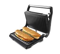 Taurus - Sandwichera eléctrica Grill & Toast 700W, Placas grill antiadherentes, Placa superior auto ajustable, Asa cool touch, Sistema de bloqueo, Almacenaje vertical, Negro