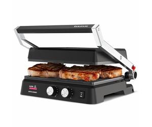 Taurus - Sandwichera Grill Bistro 2600W, 2 en 1 Grill y Plancha, 29x23 cm, Placas Antiadherente sin PFOA con Stair System, Dual Heat Tech, Asa de Tacto Frío, Bandeja Recogegrasas, Temporizador 30 Min