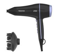 Taurus - Secador Alize 2200 Ion-Ceramic, 6 ajustes de velocidad y temperatura, golpe de aire frío, recubrimiento cerámico, motor DC, incluye concentrador y difusor, negro