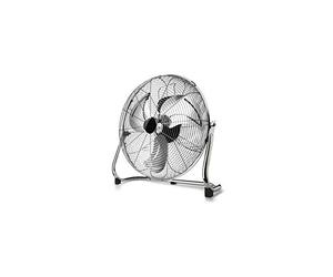 Taurus Sirocco 18 - Ventilador circulador de aire, 3 velocidades, 3 hélices metálicas, 45 cm de diámetro, inclinación ajustable, 120 W, rejilla extraíble, silencioso, base antideslizante, Color Cromo
