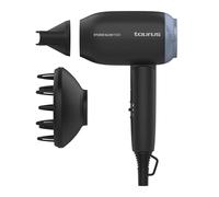 Taurus Studio Glow 1500, secador de Viaje bivoltaje 110 y 240v, 1400W, Plegable, 2 velocidades, 2 temperaturas, Muy Ligero y Compacto.