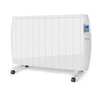 Taurus Tallin 2000 2000-Emisor térmico. 2000W. Sin fluidos. Tecnología Seca. Temperatura Ajustable. 2 Modos. Bajo Consumo. Programable. Incluye Ruedas y Soporte Pared. Blanco, W, Acero