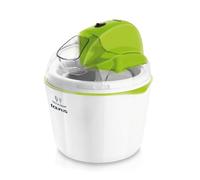 Taurus Tasty & Cream - Heladera eléctrica, 12W, 1,5litros de capacidad, bol extraíble para congelar, giro en ambos sentidos, mariposa mezcladora, recetario de 8 recetas, blanco y verde